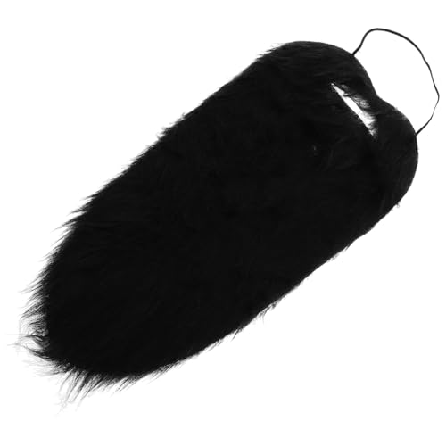COLLBATH falscher Bart Fake Beard Fake Schnurrbart jokebe Scherzbart Faschingsbart Kostümzubehör Erwachsene Kind Halloween-Cosplay-Schnurrbart Halloween-Schnurrbärte Plüschtuch Black von COLLBATH