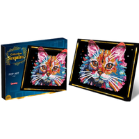 COLLECTION SEQUINS 20362 Paillettenkunst PopArt Katze von COLLECTION SEQUINS
