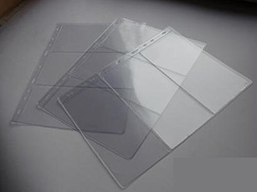 A4 10 x Seiten für Banknotenalbum - Typ 3 - für Vier Banknoten, Folder Extra Refill Sheets Inserts von COLLECTOR