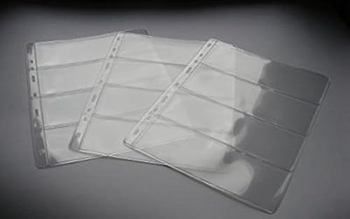 A4 10 x Seiten für Banknotenalbum - Typ 4 - für Vier Banknoten, Folder Extra Refill Sheets Inserts A4 10 x Seiten für Banknotenalbum - Typ 4 - für Vier Banknoten, Folder Extra Refill Sheets Inserts von COLLECTOR