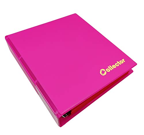 COLLECTOR Münz-Sammelalbum mit Etui für 221 Verschiedene Münzen-Größen, von großen bis Kleinen Münzen - mit Seiten und Roten Trennblättern + Index - Pastellrosa Münzalbum COLLECTOR Münz-Sammelalbum mit Etui für 221 Verschiedene Münzen-Größen, von großen bis Kleinen Münzen - mit Seiten und Roten Trennblättern + Index - Pastellrosa Münzalbum von COLLECTOR