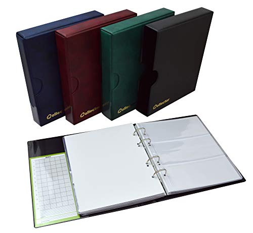 COLLECTOR - Album mit Etui für Banknoten, 10 Seiten und 10 Trennblätter, sehr große Kapazität (Grün) COLLECTOR - Album mit Etui für Banknoten, 10 Seiten und 10 Trennblätter, sehr große Kapazität (Grün) von COLLECTOR