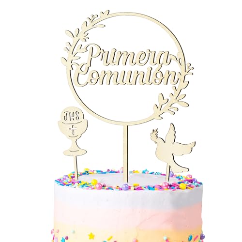 COLOFALLA Cake Topper Kommunion auf Spanisch Torten Topper Kuchen Deko Primera Comunión Taufe Deko für Junge Mädchen COLOFALLA Cake Topper Kommunion auf Spanisch Torten Topper Kuchen Deko Primera Comunión Taufe Deko für Junge Mädchen von COLOFALLA