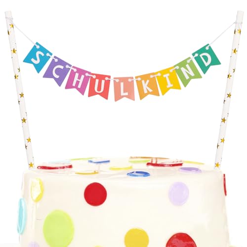 COLOFALLA Einschulung Cake Topper Schulkind Cake Topper Tortendeko Schulanfang Deko für Einschulung Party Deko Schulkind Dekoration COLOFALLA Einschulung Cake Topper Schulkind Cake Topper Tortendeko Schulanfang Deko für Einschulung Party Deko Schulkind Dekoration von COLOFALLA