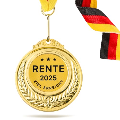 COLOFALLA Medaille Rente Geschenke mit Seil Rente 2025 Geschenk für Rentner Pension Geschenk Rente Party Zubehör Renteneintritt Geschenk Ruhestand Geschenk Abschiedsgeschenke für Kollegen COLOFALLA Medaille Rente Geschenke mit Seil Rente 2025 Geschenk für Rentner Pension Geschenk Rente Party Zubehör Renteneintritt Geschenk Ruhestand Geschenk Abschiedsgeschenke für Kollegen von COLOFALLA