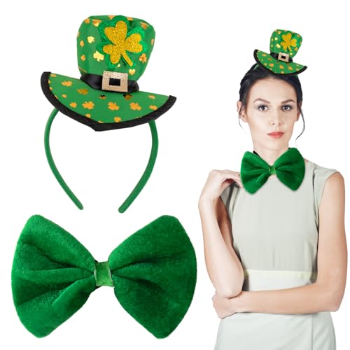 COLOFALLA St. Patricks Day Haarreif Kostüm Haarreif St. Patricks Karneval Kostüm Irisch Haarband St. Patricks Day Accessoires Party Grüner Koboldhut Stirnband Haarschmuck Kleeblatt COLOFALLA St. Patricks Day Haarreif Kostüm Haarreif St. Patricks Karneval Kostüm Irisch Haarband St. Patricks Day Accessoires Party Grüner Koboldhut Stirnband Haarschmuck Kleeblatt von COLOFALLA