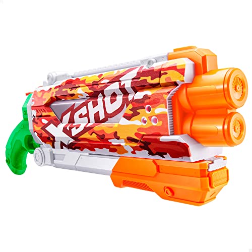 COLORBABY 47131 X-Shot Quick Charge Double Shot Wasserpistole Leistungsstark mit 9 Meter Reichweite, Spielzeug für Kinder, einfach zu befüllen, 800 ml Fassungsvermögen, von COLORBABY