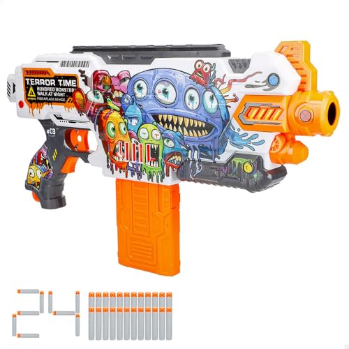 COLORBABY 47749 V-Zon Dartpistole, 43 cm, 24 Schaumstoffkugeln, leicht und mit großer Reichweite, Design Monster, Spielzeuggewehr und Launcher, Spielzeug für Kinder von 8 Jahren, Pistolen für Kinder COLORBABY 47749 V-Zon Dartpistole, 43 cm, 24 Schaumstoffkugeln, leicht und mit großer Reichweite, Design Monster, Spielzeuggewehr und Launcher, Spielzeug für Kinder von 8 Jahren, Pistolen für Kinder von COLORBABY