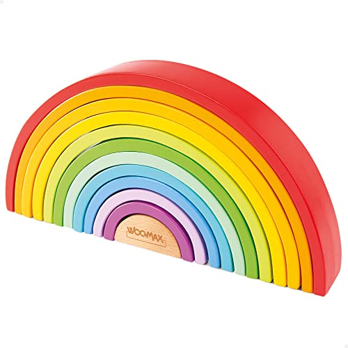 WOOMAX ColorBaby 49305 49305-Woomax-Rainbow Wood XL + 18 m, Mehrfarbig von WOOMAX