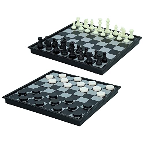 COLORBABY CB Games Tragbares magnetisches Schachspiel mit Klappbrett, Lernspiel für 2 Spieler, inklusive Schachfiguren und Damen, kompakte Größe 24,5 x 24,5 cm, für Kinder ab 6 Jahren COLORBABY CB Games Tragbares magnetisches Schachspiel mit Klappbrett, Lernspiel für 2 Spieler, inklusive Schachfiguren und Damen, kompakte Größe 24,5 x 24,5 cm, für Kinder ab 6 Jahren von COLORBABY