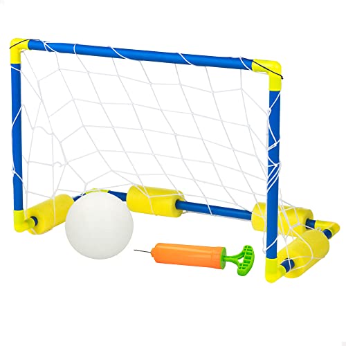 COLORBABY - Fußballtor 61 x 29 x 40 cm (42684) - Wasserhahn-Tor für Schwimmbad - Enthält: 1 Ball, 1 Handpumpe, 1 Netz, 4 Stück Schaumstoff - Altersempfehlung ab 6 Jahren von COLORBABY