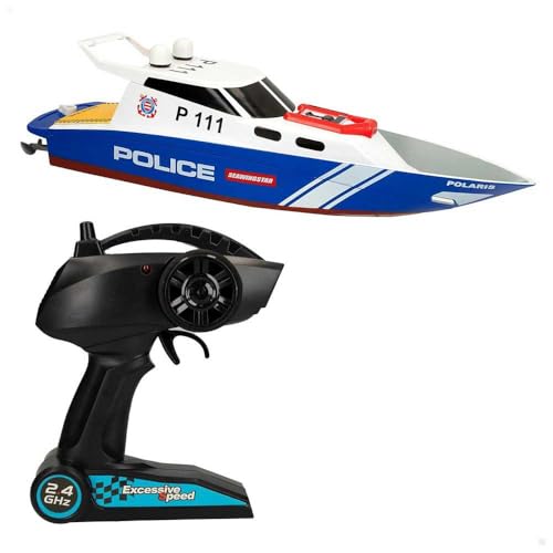COLORBABY 47674 Polizei RC Boot, 36 x 10 x 10 cm, 6 Richtungen, 2,4 GHz, Reichweite 35-40 m, Spielzeug für Kinder ab 4 Jahren COLORBABY 47674 Polizei RC Boot, 36 x 10 x 10 cm, 6 Richtungen, 2,4 GHz, Reichweite 35-40 m, Spielzeug für Kinder ab 4 Jahren von COLORBABY