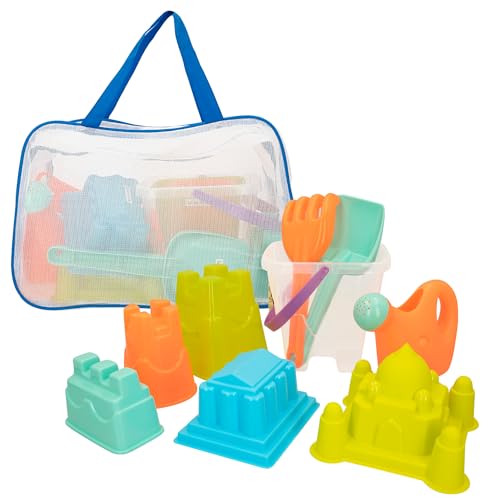 ColorBaby 49272 Ohne Charakter Strand-Eimer Schloss mit Schaufeln und Gießkanne und Formen, bunt, 9 piezas ColorBaby 49272 Ohne Charakter Strand-Eimer Schloss mit Schaufeln und Gießkanne und Formen, bunt, 9 piezas von COLORBABY