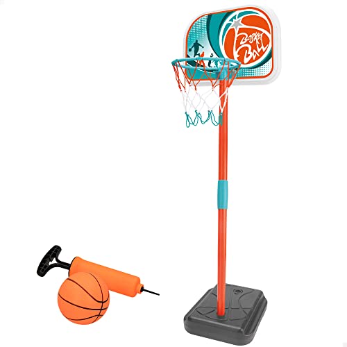ColorBaby 49537 Tragbarer Outdoor-Basketballkorb für Kinder, Maße: 33 x 29 x 106 cm, inkl. Mini-Basketball und Minipumpe, empfohlen ab 3 Jahren, einfache Montage, bunt, M ColorBaby 49537 Tragbarer Outdoor-Basketballkorb für Kinder, Maße: 33 x 29 x 106 cm, inkl. Mini-Basketball und Minipumpe, empfohlen ab 3 Jahren, einfache Montage, bunt, M von COLORBABY