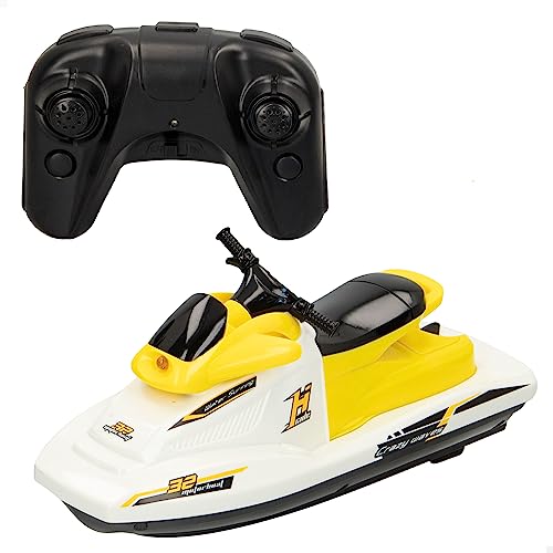 ColorBaby 49987 Motorboot ferngesteuertes Wassermotorrad, Maßstab 1:47, enthält 2 Teile, Batterie inklusive, ferngesteuerte Boote, RC Jetski, Funk von COLORBABY