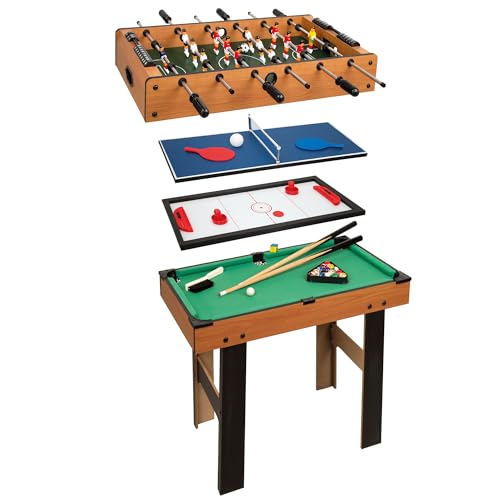 ColorBaby 85328 Mehrspieltisch Multispieltisch mit CBGames Beinen, 4-in-1 Tisch von COLORBABY