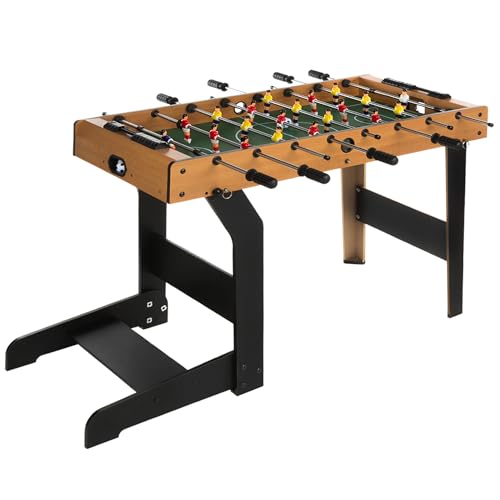 ColorBaby 85332 CBGames Tischfußball aus Holz, zusammenklappbar, Einfarbig, 101 x 51 x 68 cm von COLORBABY