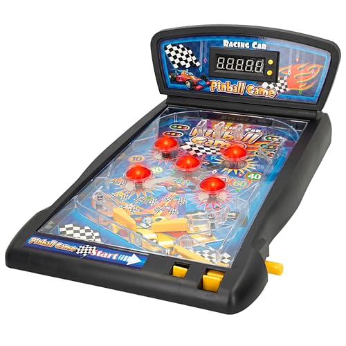 ColorBaby CB Games Pinball für Kinder, Pinball, Spielzeug, elektronisches Lesezeichen, Licht und Sound, 1 Spieler, elektronische Brettspiele, Spielzeug für Kinder ab 6 Jahren (47340) von COLORBABY