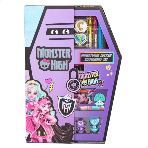 ColorBaby Monster High 77515 Schreibset für Schrank, Federmäppchen mit Bleistiften, Stiften, Stempeln und Aufklebern, Schulmaterial für Kinder ColorBaby Monster High 77515 Schreibset für Schrank, Federmäppchen mit Bleistiften, Stiften, Stempeln und Aufklebern, Schulmaterial für Kinder von COLORBABY