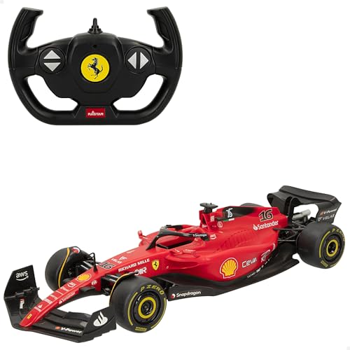 ColorBaby RASTAR Ferrari F1-75, offizielles Lizenzprodukt Formel 1, Maßstab 1:12, ferngesteuertes 2.4GH.Z, Carlos Sainz + Charles Leclerc (41271) von COLORBABY