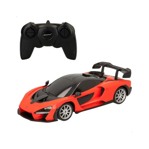 ColorBaby Rastar 41279 McLaren Senna, offizielles Lizenzprodukt, Maßstab 1:18, Orange, ferngesteuertes Auto, ferngesteuertes Fahrzeug, Fernbedienung, Geschenke für Kinder (41279) von COLORBABY