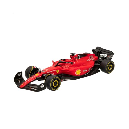 ColorBaby Rastar Ferrari F1-75 Ferngesteuertes Auto, offizielles Lizenzprodukt, Formel 1, Maßstab 1:18, Ferngesteuertes Fahrzeug, Fernsteuerung, 2,4 GH.z, Sainz + Leclerc, RC (41277) von COLORBABY