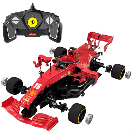 ColorBaby Rastar Ferrari F1 SF1000, ferngesteuertes Rennauto, rotes Rennauto, Kinder- und Erwachsenenautos, Formel 1, Fernbedienung (46982) von COLORBABY