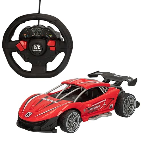 ColorBaby Speed & Go 1:12 RC Auto mit Lenkrad 27 MH.z, Größe 21 cm, 10, 47375 von COLORBABY