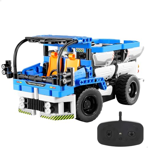 ColorBaby iM.Master Bausatz, Ferngesteuerter Betonmischer, 2-in-1, 394 Teile, Funksteuerung 2,4 GHz, rotierende Trommel, Robustes Design, einfache und unterhaltsame Stem-Montage (85452) von COLORBABY
