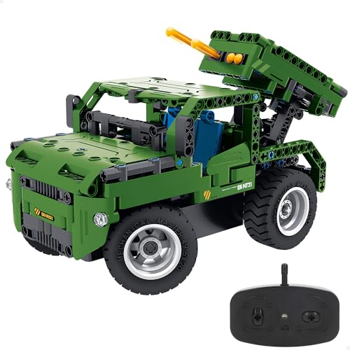 ColorBaby iM.Master Bausatz, ferngesteuertes Militärauto, 2-in-1, 364 Teile, 2,4 GHz, vielseitiges Design, präzise und lustige Stem-Montage, (85450) von COLORBABY