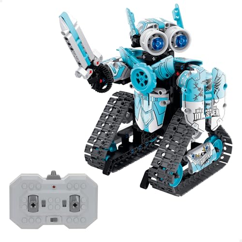 ColorBaby iM.Master Ferngesteuerter Roboter, 3 in 1, 398 Teile, 2,4 GHz, mechanische Montage, bewegliches Design, Umwandlung in 3 Modi, robuste Struktur mit beweglichen Teilen (85457) von COLORBABY
