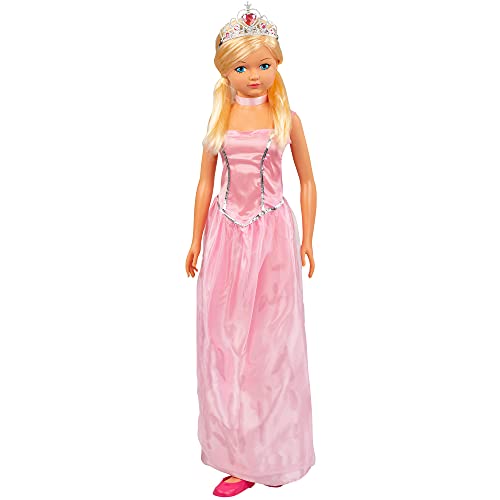 ColorBaby 43993 - Große Puppe, Prinzessin, Spielzeug für Jungen und Mädchen, 3 Jahre, zum Frisieren, beweglich, Schuhe, Krone, Prinzessin Maria, Höhe 105 cm ColorBaby 43993 - Große Puppe, Prinzessin, Spielzeug für Jungen und Mädchen, 3 Jahre, zum Frisieren, beweglich, Schuhe, Krone, Prinzessin Maria, Höhe 105 cm von COLORBABY