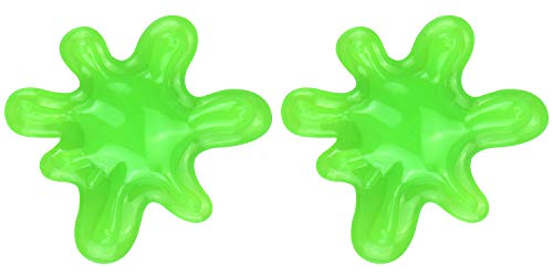 com-four® 2X Klebender Schleim zum Spielen - Grüner Slime leuchtet im Dunkeln - Geschenke für Mädchen und Jungen von com-four