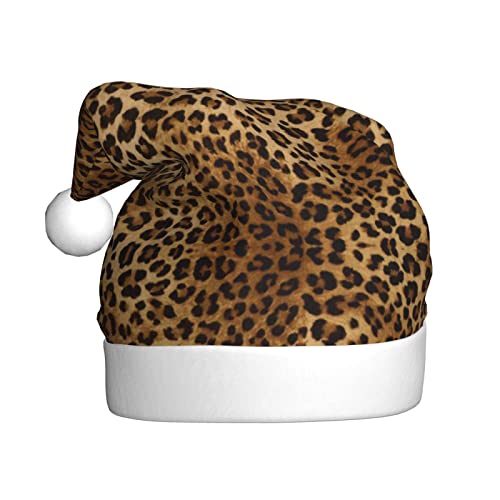 COMAAM Niedlicher Leoparden-Erwachsenen-Plüsch-Weihnachtsmütze, dekorativer Hut, geeignet für Neujahrsparty-Zubehör COMAAM Niedlicher Leoparden-Erwachsenen-Plüsch-Weihnachtsmütze, dekorativer Hut, geeignet für Neujahrsparty-Zubehör von COMAAM