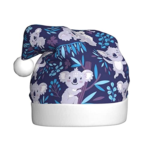 COMAAM Schöne Koala Erwachsene Plüsch Weihnachtsmütze Weihnachten Dekorative Hut Geeignet Für Silvester Party Supplies COMAAM Schöne Koala Erwachsene Plüsch Weihnachtsmütze Weihnachten Dekorative Hut Geeignet Für Silvester Party Supplies von COMAAM