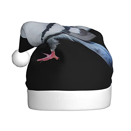 COMAAM Taube Erwachsene Plüsch Weihnachtsmütze Weihnachten Dekorative Hut Geeignet Für Silvester Party Supplies von COMAAM