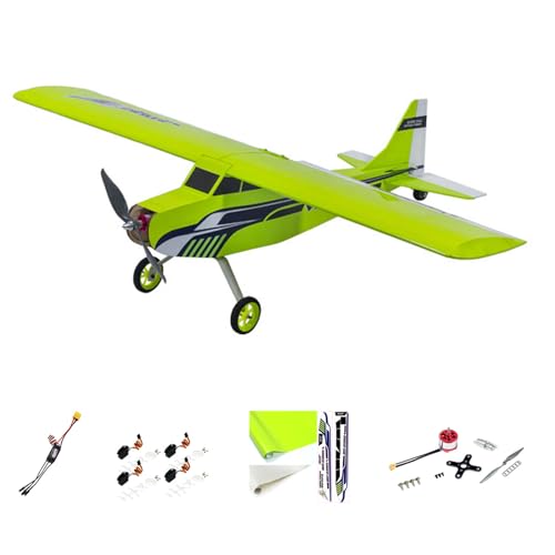 COMETX Ferngesteuertes Flugzeug Tanzflügel Hobby T05 Vogee-08 820 mm Spannweite Balsaholz Fernbedienung Flugzeug Trainer Kit/Kit + Power Combo – Kit + Motor + ESC + Servo + Prop + Filmpaket von COMETX