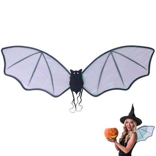 COMFOLIVING Halloween Fledermausflügel, Fledermausflügel - Devilish Bat Wings für Halloween - Zubehör Cosplay Bat Wing für Geburtstag, Rollenspiel und Weihnachten von COMFOLIVING