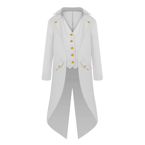 COMFOLIVING Kostüm für Herren, Halloween-Kostüme für Herren, Piratenjacke für Herren, Steampunk-Kostüm, Steampunk-Frack, leicht, bequem und stilvoll, für Jungen im Alter von 6–14 Jahren COMFOLIVING Kostüm für Herren, Halloween-Kostüme für Herren, Piratenjacke für Herren, Steampunk-Kostüm, Steampunk-Frack, leicht, bequem und stilvoll, für Jungen im Alter von 6–14 Jahren von COMFOLIVING