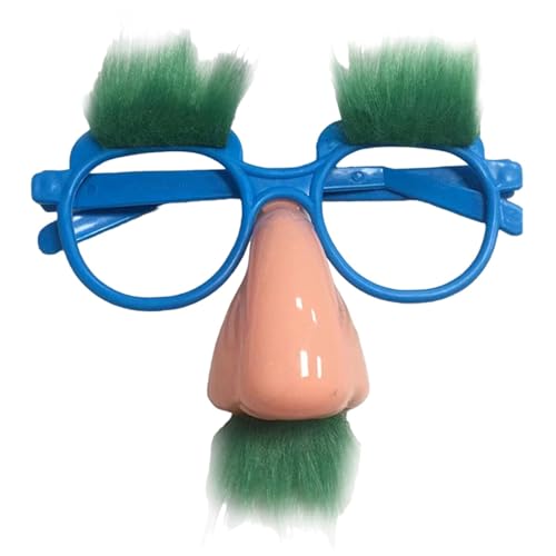 COMFOLIVING Lustige Brille mit künstlicher Nase, Brille mit Schnurrbart und Nase, Halloween-Kostüm, Partyzubehör, Prothesennase für Geburtstagspartys COMFOLIVING Lustige Brille mit künstlicher Nase, Brille mit Schnurrbart und Nase, Halloween-Kostüm, Partyzubehör, Prothesennase für Geburtstagspartys von COMFOLIVING