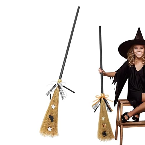 Hexenbesen - Hexenbesen | Halloween-Hexenbesen mit abnehmbarem Griff | Zauberbesen für Partys, Halloween-Kostüme | Besen-Zubehör Hexenbesen - Hexenbesen | Halloween-Hexenbesen mit abnehmbarem Griff | Zauberbesen für Partys, Halloween-Kostüme | Besen-Zubehör von COMFOLIVING
