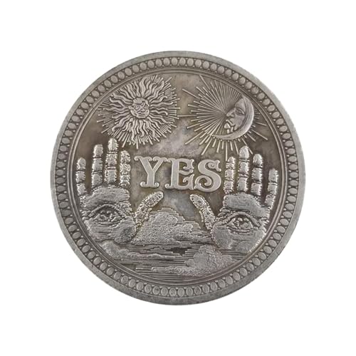 Ja Nein Challenge Coin – Toss Game Collector | Entscheidungsmünze, Souvenirmünze, Gedenkmünze zum Sammeln, Geschenk | Brief-Herausforderungsmünze, Glücks-Wahrsagerei-Wunschmünze, Entscheidungsträger Ja Nein Challenge Coin – Toss Game Collector | Entscheidungsmünze, Souvenirmünze, Gedenkmünze zum Sammeln, Geschenk | Brief-Herausforderungsmünze, Glücks-Wahrsagerei-Wunschmünze, Entscheidungsträger von COMFOLIVING