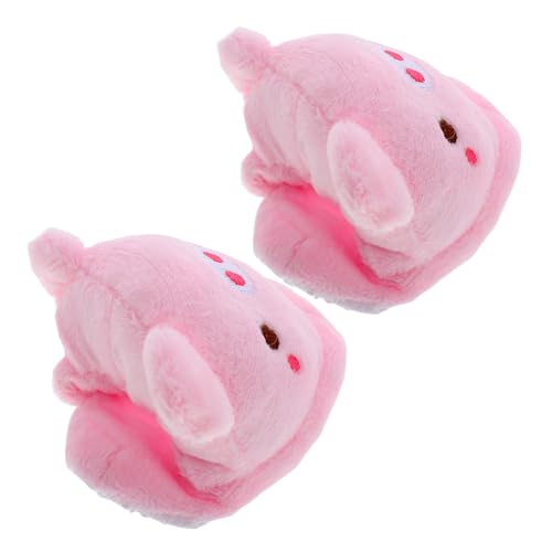 COMNESTBI 1 Paar Plüschige Puppenschuhe mit Niedlichem Schwein Design für Puppen Stylische Winteraccessoires rutschfeste Passform Verarbeitet Perfektes Zubehör für Puppenmode von COMNESTBI