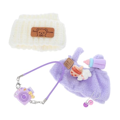 COMNESTBI 1 Puppenkleidungsset: Niedlicher Puppenoverall Und Baseballkappe Zum Anziehen, Als Foto-Requisite Und Als Sammler-Outfit Für Plüschpuppen. von COMNESTBI