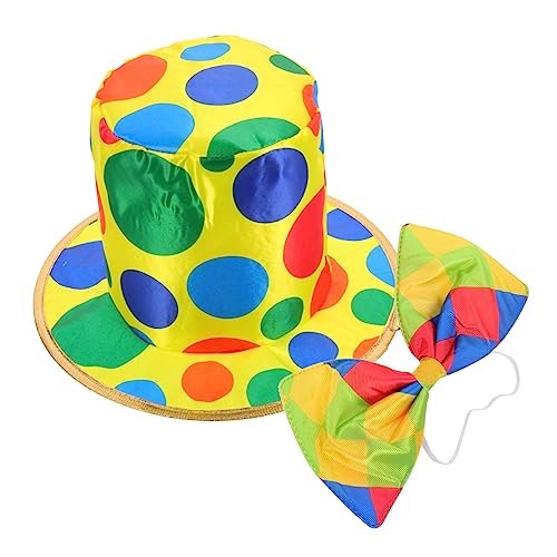 COMNESTBI 1 Satz Clown Hut mit Fliege Lustige Kostümaccessoires für Erwachsene Karneval Kostümpartys und Geburtstagsfeiern Teiliges Fliege COMNESTBI 1 Satz Clown Hut mit Fliege Lustige Kostümaccessoires für Erwachsene Karneval Kostümpartys und Geburtstagsfeiern Teiliges Fliege von COMNESTBI