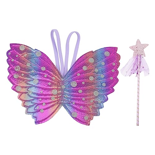 COMNESTBI 1 Satz Feenstab mit Flügeln für Glitzernde Kostümparty Dekoration für Kindergeburtstage für Festlichkeiten und Kreative Rollenspiele COMNESTBI 1 Satz Feenstab mit Flügeln für Glitzernde Kostümparty Dekoration für Kindergeburtstage für Festlichkeiten und Kreative Rollenspiele von COMNESTBI