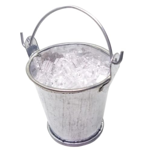 COMNESTBI 1 Satz Mini-Hausschmuck kinderspielzeug kinderknallzeug Dekoration für Miniaturhäuser Miniatures Modell für Mini-Bar winzige Eisbehälter-Statue eiserner Eimer Harz von COMNESTBI