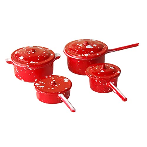 COMNESTBI 1 Satz Mini-Küchenzubehör Miniatur-Puppenhauszubehör winzig Kind Puppenhaus Suppentopf Kochen kleines Haushaltskochgeschirr Miniatur-Kochgeschirr- Metall rot COMNESTBI 1 Satz Mini-Küchenzubehör Miniatur-Puppenhauszubehör winzig Kind Puppenhaus Suppentopf Kochen kleines Haushaltskochgeschirr Miniatur-Kochgeschirr- Metall rot von COMNESTBI