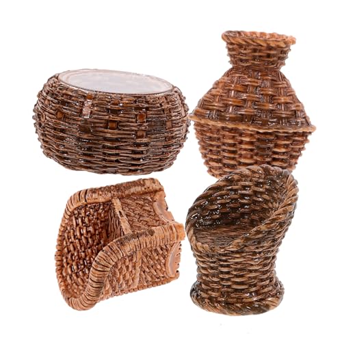 COMNESTBI 1 Satz Mini-Tisch- Und Stuhlmodell Rattan Stühle Werkzeug Wohnkultur Modelle Puppenhaus Eincremehilfe Deko Mini Möbel Puppenstubenmöbel Mini-hausverzierung Harz Light Brown COMNESTBI 1 Satz Mini-Tisch- Und Stuhlmodell Rattan Stühle Werkzeug Wohnkultur Modelle Puppenhaus Eincremehilfe Deko Mini Möbel Puppenstubenmöbel Mini-hausverzierung Harz Light Brown von COMNESTBI