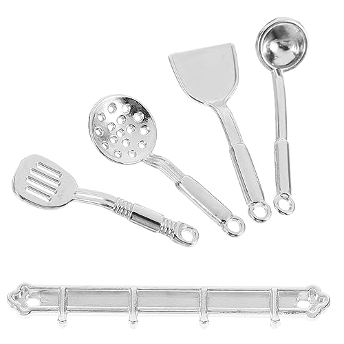 COMNESTBI 1 Satz Puppenhaus Küchenset Mini- -Küchengerät Puppenstuben-Küchenutensilien Miniatur-Möbelzubehör kleine Küchenutensilien Puppenhaus Küchenutensilien Mini- Metall von COMNESTBI
